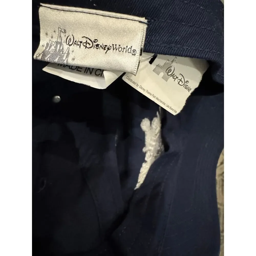 New Walt Disney World Kids Embroidered Navy Blue Cotton Cap Hat OS Mickey Mouse
